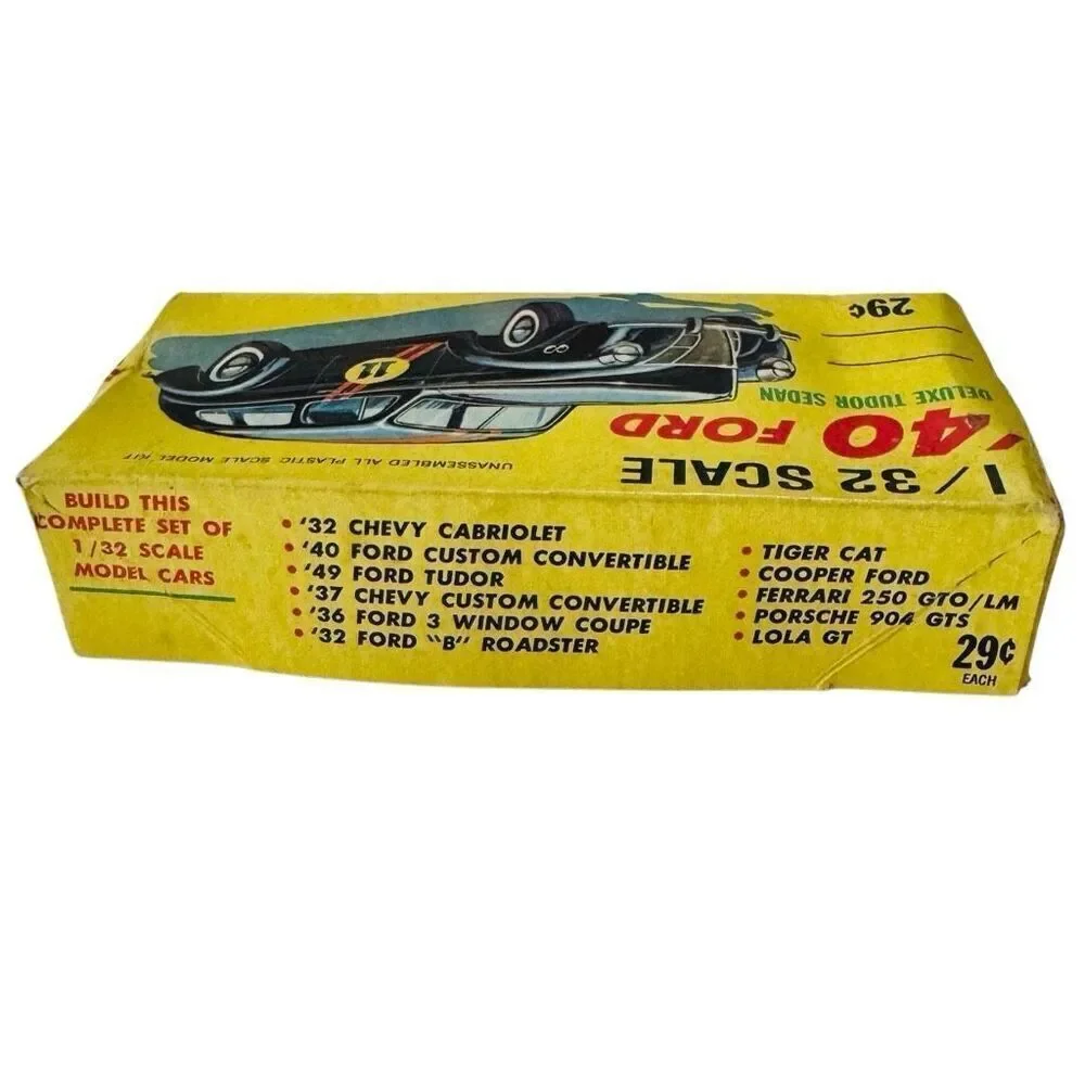 Palmer Plastics 1:32 '40 Ford Deluxe Tudor Sedan Kit No. 248 39 Box- Rare!!
